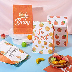 12Pcs 4 Styles Fruit Printed Rectangle Paper Gift Candy Bags for Birthday&nbsp;ABAG-TA0001-69