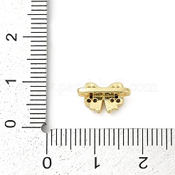 Brass Micro Pave Cubic Zirconia Slide Charms&nbsp;KK-G526-01G