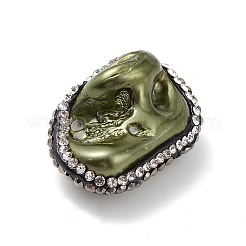 Electroplated Natural Freshwater Shell Nuggets Beads&nbsp;SHEL-F005-09A