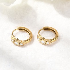 304 Stainless Steel Star Hoop Earrings&nbsp;EJEW-H172-02G