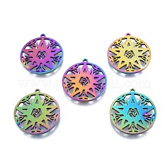 Ion Plating(IP) 201 Stainless Steel Pendant&nbsp;STAS-B027-12MC