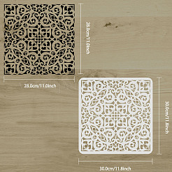 Plastic Reusable Drawing Painting Stencils Templates&nbsp;DIY-WH0172-1006