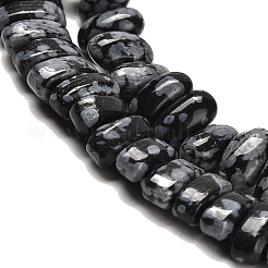 Natural Snowflake Obsidian Beads Strands&nbsp;G-Q167-B22-01