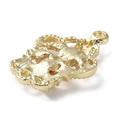 Rack Plating Light Gold Alloy Rhinestone Pendants&nbsp;LS-PALLOY-Z016-05G