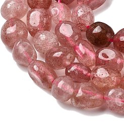 Natural Strawberry Quartz Beads Strands&nbsp;G-P601-A08-02