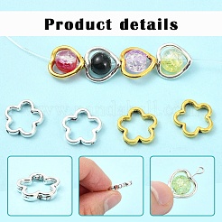 80Pcs Tibetan Style Alloy Bead Frame&nbsp;TIBE-YW0001-78