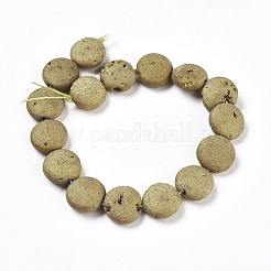 Electroplated Natural Quartz Crystal Beads Strands&nbsp;G-E499-01A