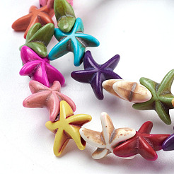 Synthetical Turquoise Beads Strands&nbsp;TURQ-S143-M