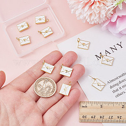 10Pcs Brass Enamel Pendants&nbsp;KK-AR0004-69