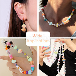 16Pcs 8 Colors Two Tone Transparent Acrylic Beads&nbsp;OACR-CJ0002-53