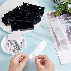 12 Sets 2 Colors Acrylic Vinyl Record Wall Holder&nbsp;AJEW-FG0003-21