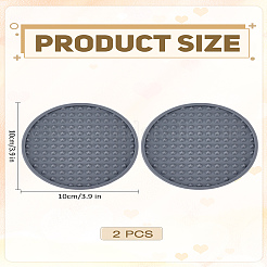 2Pcs Silicone Coaster&nbsp;AJEW-LP0006-31C