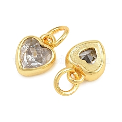 Brass Pave Cubic Zirconia Charms&nbsp;CU-CBA3D67-09G-04