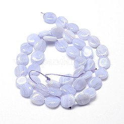 Natural Blue Lace Agate Gemstone Nuggets Bead Strands&nbsp;X-G-J336-22