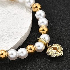 Brass Stretch Bracelets&nbsp;BJEW-C098-07B