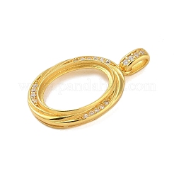 925 Sterling Silver Micro Pave Cubic Zirconia Pendant Setting&nbsp;STER-H113-03G-02