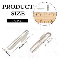 350Pcs Iron Folding Crimp Ends&nbsp;FIND-GF0006-97