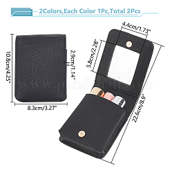 2Pcs 2 Colors Crocodile Print PU Imitation Leather Clutch Bag&nbsp;AJEW-WR0001-98