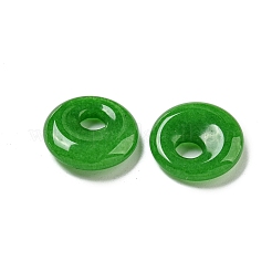Natural Malaysia Jade Donut/Pi Disc Charms&nbsp;G-G142-02J