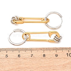 304 Stainless Steel Hoop Earrings for Women&nbsp;SA-CBA7B26-03GP-02
