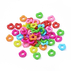 Opaque Acrylic Large Hole Beads&nbsp;SACR-Q099-M61B