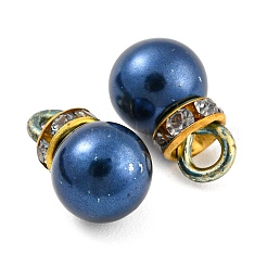 (Defective Closeout Sale: Ring Dyed)ABS Plastic Imitation Pearl Charms&nbsp;KY-XCP0001-25G-04
