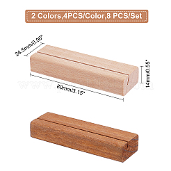 8Pcs 2 Color Wooden Card Holders Base&nbsp;AJEW-GA0003-66