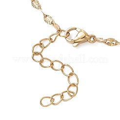 2MM Adjustable 304 Stainless Steel Textured Dapped Chain Lariat Necklaces&nbsp;NJEW-JN05858