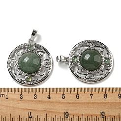 Natural Green Aventurine Pendants&nbsp;G-Q158-03E
