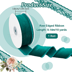 10 Yards Velvet Frayed Ribbon&nbsp;SRIB-WH0011-226C
