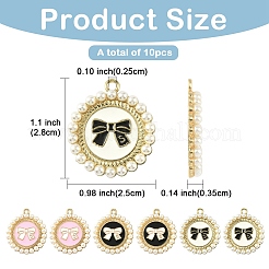 10Pcs 3 Styles Alloy Enamel Pendants&nbsp;ENAM-YW0006-23