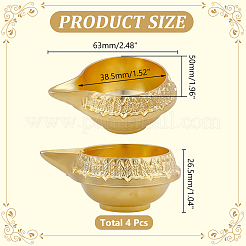 Zinc Alloy Candle Holder&nbsp;AJEW-WH0696-814