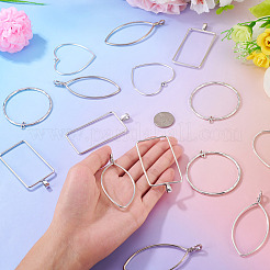 24Pcs 4 Styles Tibetan Style Alloy Connector Charms&nbsp;TIBEP-TA0001-45