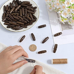 30Pcs Natural Wood Buttons&nbsp;FIND-GF0009-92A