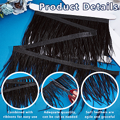 2M Fashion Ostrich Feather Trimming&nbsp;DIY-OC0013-33A