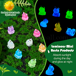35Pcs 7 Colors Transparent Resin Pendants Colorful Fluorescent Little Frog Pendant Creative Jewelry Accessories&nbsp;JX855A