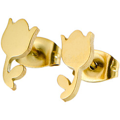 304 Stainless Steel Stud Earrings for Women&nbsp;WG63727-01