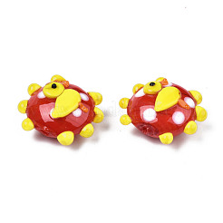 Handmade Bumpy Lampwork Beads Strands&nbsp;LAMP-N021-036E