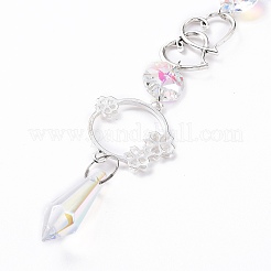 AB Color Plated Crystal Bullet Big Pendant Decorations&nbsp;LS-HJEW-G019-03F