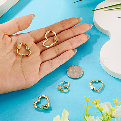 5Pcs 5 Styles Brass Screw Carabiner Lock Charms&nbsp;KK-TA0008-24