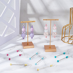 15Pairs 15 Colors Iron & 201 Stainless Steel Dangle Earring Findings&nbsp;EJEW-SC0010-92