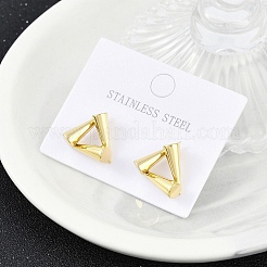 304 Stainless Steel Stud Earrings for Women&nbsp;STAS-Z111-10G