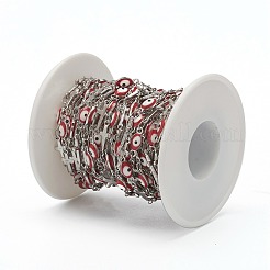 304 Stainless Steel Enamel  Link Chains&nbsp;STAS-H145-12P
