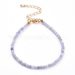 Faceted Natural Gemstone Beaded Bracelets for Women&nbsp;BJEW-JB05928