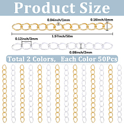 100Pcs 2 Colors Zinc Alloy Chain Extender&nbsp;FIND-BM0001-77