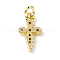 Brass Micro Pave Cubic Zirconia Charms&nbsp;ZIRC-F132-83G