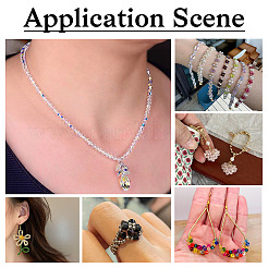 2Bags 200Pcs Transparent Glass Beads&nbsp;GLAA-TA0003-44A