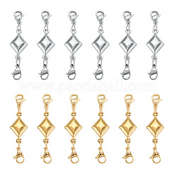 16Pcs 2 Style 304 Stainless Steel Lobster Claw Clasps&nbsp;PALLOY-TAC0264