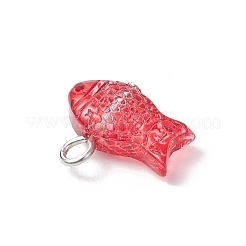 Fish Spray Painted Glass Pendants&nbsp;PALLOY-JF03779