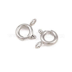 304 Stainless Steel Spring Gate Rings&nbsp;X-STAS-P437-11P